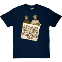 A Fearless Indomitable Womanhood T-Shirt -ThinkWear Collective Sales fearless womanhood tshirt navybluetshirt