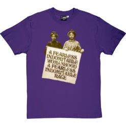 A Fearless Indomitable Womanhood T-Shirt -ThinkWear Collective Sales fearless womanhood tshirt purpletshirt