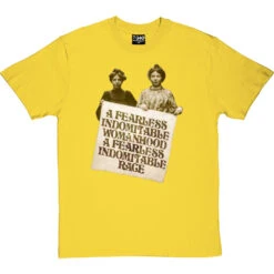 A Fearless Indomitable Womanhood T-Shirt -ThinkWear Collective Sales fearless womanhood tshirt yellowtshirt