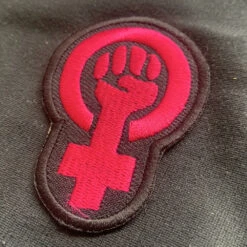 Feminist Fist Parka Jacket -ThinkWear Collective Sales feminist fist patch 1000x1000 3