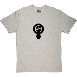 Feminist Fist T-Shirt -ThinkWear Collective Sales feminist fist tshirt 1 lightoxfordtshirt