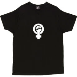 Feminist Fist T-Shirt -ThinkWear Collective Sales feminist fist tshirt 2 black mens v neck tshirt