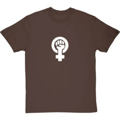Feminist Fist T-Shirt -ThinkWear Collective Sales feminist fist tshirt 2 hazelnuttshirt