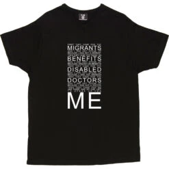 First They Came For The Migrants T-Shirt -ThinkWear Collective Sales first they came tshirt 2 black mens v neck tshirt