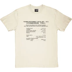 Flying Scotsman Specification T-Shirt 35 Flying Scotsman Specification T-Shirt -ThinkWear Collective Sales flying scotsman specification tshirt 1 naturaltshirt