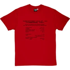 Flying Scotsman Specification T-Shirt 28 Flying Scotsman Specification T-Shirt -ThinkWear Collective Sales flying scotsman specification tshirt 1 redtshirt