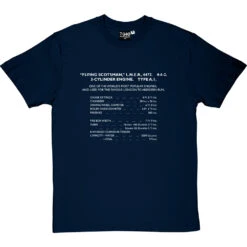 Flying Scotsman Specification T-Shirt 37 Flying Scotsman Specification T-Shirt -ThinkWear Collective Sales flying scotsman specification tshirt 2 navybluetshirt