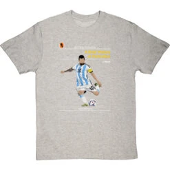 Football Classics: A Brief History Of Perfection By Lionel Messi T-Shirt -ThinkWear Collective Sales football classics a brief history of perfection tshirt lightoxfordtshirt
