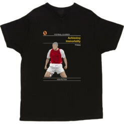 Football Classics: Achieving Immortality By Thierry Henry T-Shirt -ThinkWear Collective Sales football classics achieving immortality tshirt black mens v neck tshirt