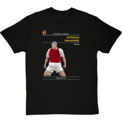 Football Classics: Achieving Immortality By Thierry Henry T-Shirt -ThinkWear Collective Sales football classics achieving immortality tshirt blacktshirt