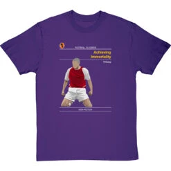 Football Classics: Achieving Immortality By Thierry Henry T-Shirt -ThinkWear Collective Sales football classics achieving immortality tshirt purpletshirt