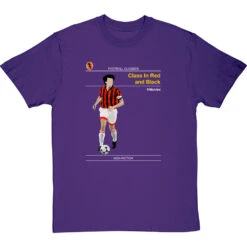 Football Classics: Class In Red And Black By Paolo Maldini T-Shirt -ThinkWear Collective Sales football classics class in red and black tshirt purpletshirt