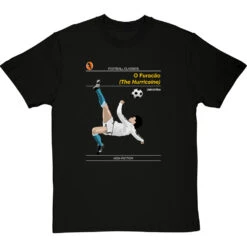 Football Classics: O Furacão By Jairzinho T-Shirt -ThinkWear Collective Sales football classics o furacao tshirt blacktshirt