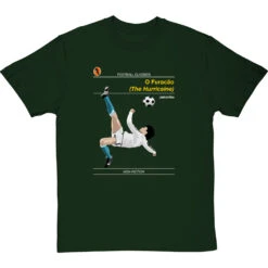 Football Classics: O Furacão By Jairzinho T-Shirt -ThinkWear Collective Sales football classics o furacao tshirt bottlegreentshirt