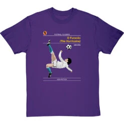 Football Classics: O Furacão By Jairzinho T-Shirt -ThinkWear Collective Sales football classics o furacao tshirt purpletshirt