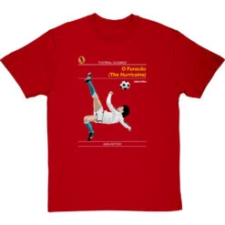 Football Classics: O Furacão By Jairzinho T-Shirt -ThinkWear Collective Sales football classics o furacao tshirt redtshirt