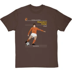 Football Classics: Rhapsody In Orange By Johan Cruyff T-Shirt -ThinkWear Collective Sales football classics rhapsody in orange tshirt hazelnuttshirt