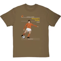 Football Classics: Rhapsody In Orange By Johan Cruyff T-Shirt -ThinkWear Collective Sales football classics rhapsody in orange tshirt olivetshirt