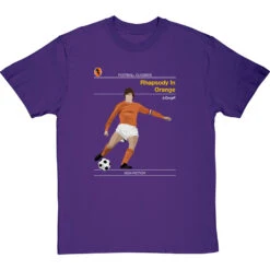 Football Classics: Rhapsody In Orange By Johan Cruyff T-Shirt -ThinkWear Collective Sales football classics rhapsody in orange tshirt purpletshirt