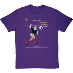 Football Classics: The King Of The Kop By Kenny Dalglish T-Shirt -ThinkWear Collective Sales football classics the king of the kop tshirt purpletshirt