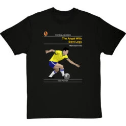 Football Classics: The Angel With Bent Legs By Garrincha T-Shirt -ThinkWear Collective Sales football classics the little bird tshirt blacktshirt