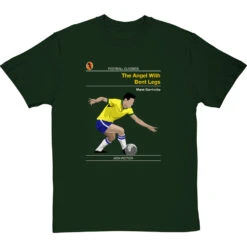 Football Classics: The Angel With Bent Legs By Garrincha T-Shirt -ThinkWear Collective Sales football classics the little bird tshirt bottlegreentshirt