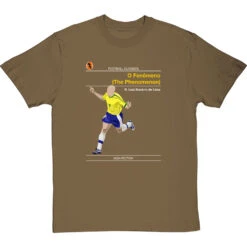 Football Classics: O Fenômeno By Ronaldo T-Shirt -ThinkWear Collective Sales football classics the phenomenom tshirt olivetshirt