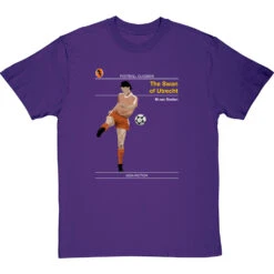 Football Classics: The Swan Of Utrecht By Marco Van Basten T-Shirt -ThinkWear Collective Sales football classics the swan of utrecht tshirt purpletshirt