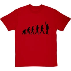 Evolution Of Football (Bobby Moore) T-Shirt -ThinkWear Collective Sales football evolution bobby moore tshirt 1 redtshirt