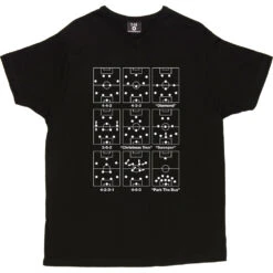 Football Formations T-Shirt -ThinkWear Collective Sales football formations tshirt 2 black mens v neck tshirt