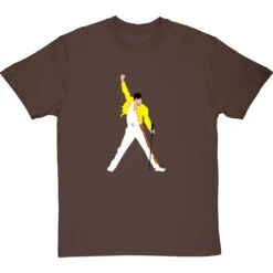 Freddie Mercury Stylised T-Shirt -ThinkWear Collective Sales freddie mercury large print tshirt hazelnuttshirt