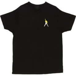 Freddie Mercury Stylised (Pocket Print) T-Shirt -ThinkWear Collective Sales freddie mercury pocket print tshirt black mens v neck tshirt