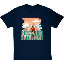 Freedom Machine T-Shirt -ThinkWear Collective Sales freedom machine tshirt navybluetshirt