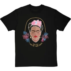 Frida Kahlo "I Am My Own Muse" T-Shirt -ThinkWear Collective Sales frida kahlo own muse tshirt 251 blacktshirt