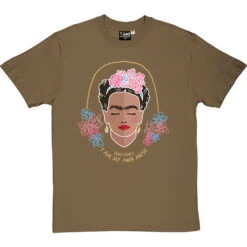 Frida Kahlo "I Am My Own Muse" T-Shirt -ThinkWear Collective Sales frida kahlo own muse tshirt 251 olivetshirt