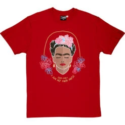 Frida Kahlo "I Am My Own Muse" T-Shirt -ThinkWear Collective Sales frida kahlo own muse tshirt 251 redtshirt