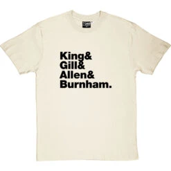 Gang Of Four Line-Up T-Shirt -ThinkWear Collective Sales gang of four line up tshirt 1 naturaltshirt