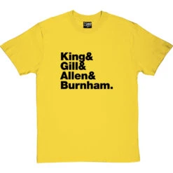 Gang Of Four Line-Up T-Shirt -ThinkWear Collective Sales gang of four line up tshirt 1 yellowtshirt