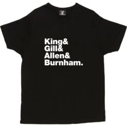 Gang Of Four Line-Up T-Shirt -ThinkWear Collective Sales gang of four line up tshirt 2 black mens v neck tshirt