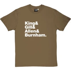 Gang Of Four Line-Up T-Shirt -ThinkWear Collective Sales gang of four line up tshirt 2 olivetshirt