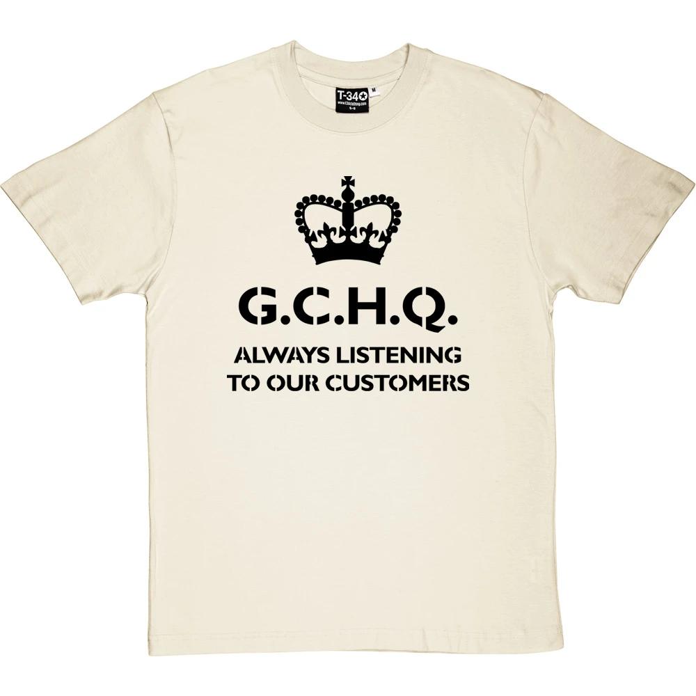 G.C.H.Q. Always Listening To Our Customers T-Shirt - Image 2