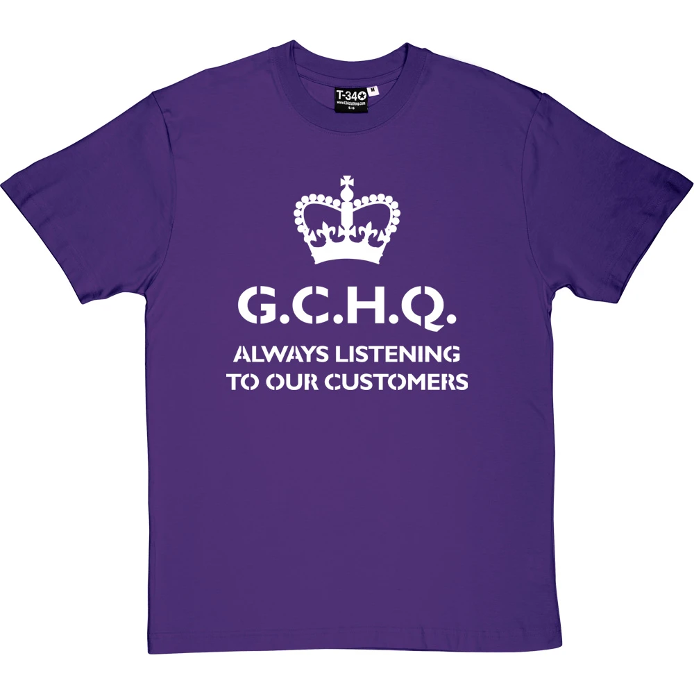 G.C.H.Q. Always Listening To Our Customers T-Shirt - Image 3