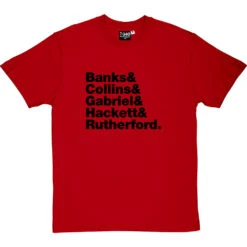 Genesis Line-Up T-Shirt -ThinkWear Collective Sales genesis tshirt 1 redtshirt