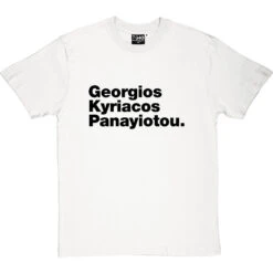 Georgios Kyriacos Panayiotou T-Shirt -ThinkWear Collective Sales georgios kyriacos panayiotou tshirt 1 whitetshirt