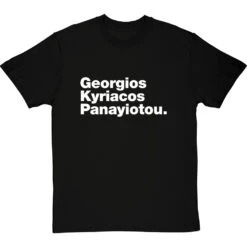Georgios Kyriacos Panayiotou T-Shirt -ThinkWear Collective Sales georgios kyriacos panayiotou tshirt 2 blacktshirt