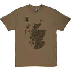 Scottish Gin Typography Map T-Shirt 26 Scottish Gin Typography Map T-Shirt -ThinkWear Collective Sales gin type map tshirt 1 olivetshirt
