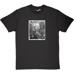William Hogarth's Gin Lane T-Shirt -ThinkWear Collective Sales ginlane charcoaltshirt
