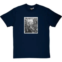 William Hogarth's Gin Lane T-Shirt -ThinkWear Collective Sales ginlane navybluetshirt