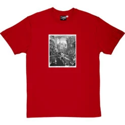 William Hogarth's Gin Lane T-Shirt -ThinkWear Collective Sales ginlane redtshirt