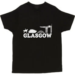Glasgow Landmarks T-Shirt 24 Glasgow Landmarks T-Shirt -ThinkWear Collective Sales glasgow landmarks tshirt 2 black mens v neck tshirt
